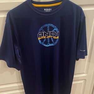 AND1 Men's Navy Peace Graphic Tee